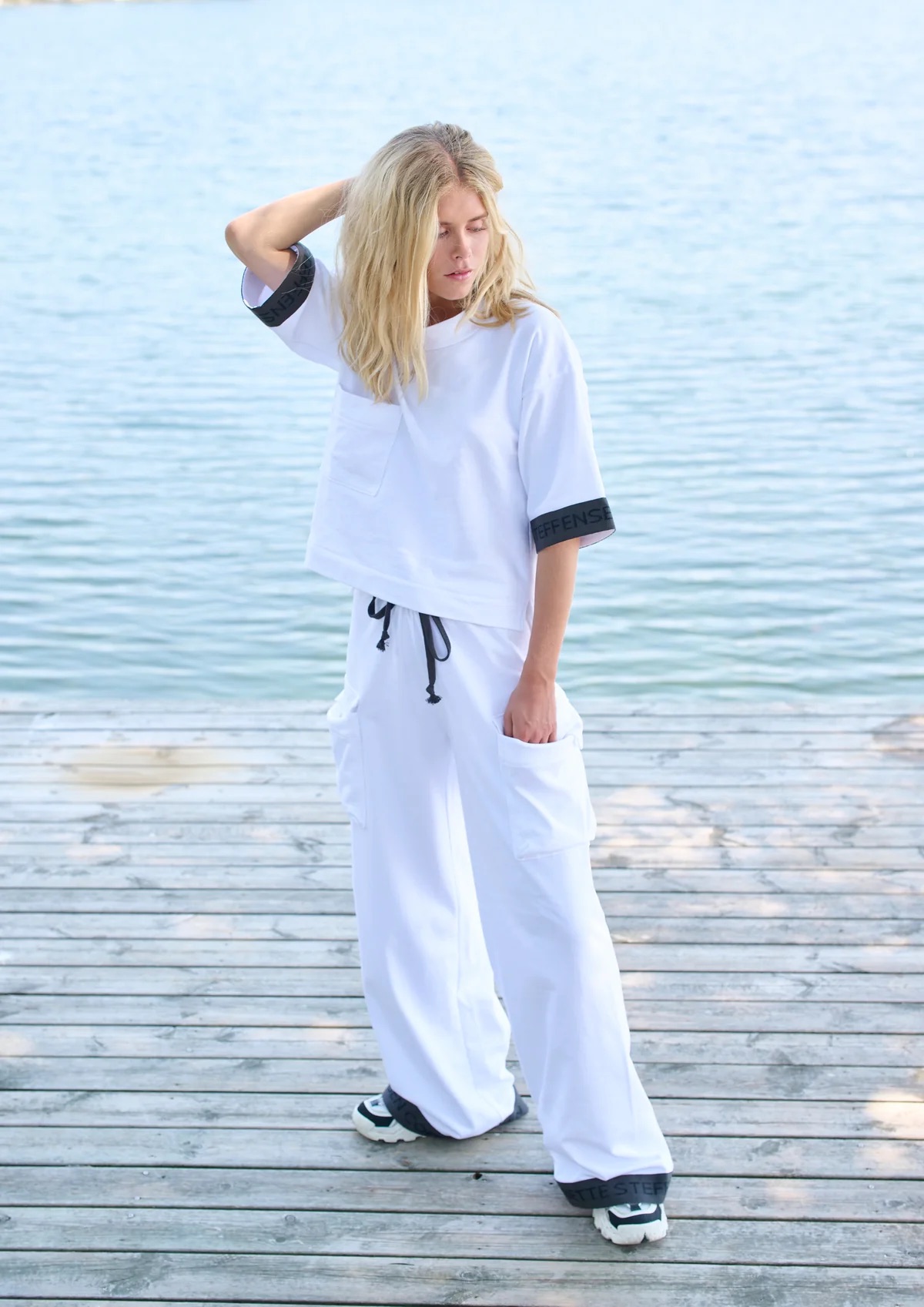 Henriette Steffensen Cargo trousers in White - Image 3