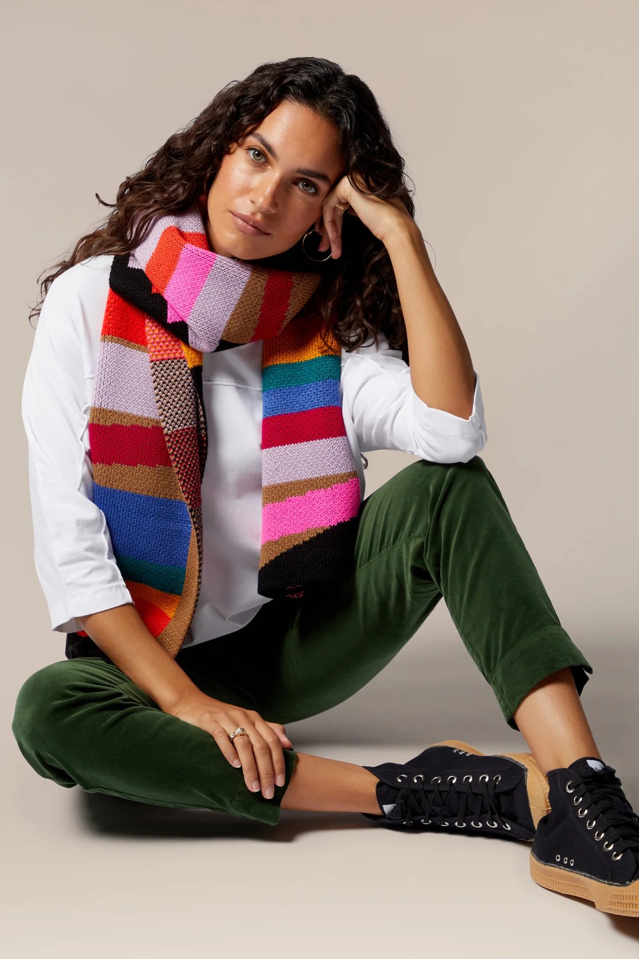 Sahara Cotton Moleskin Slim Trouser in Forest - Image 5