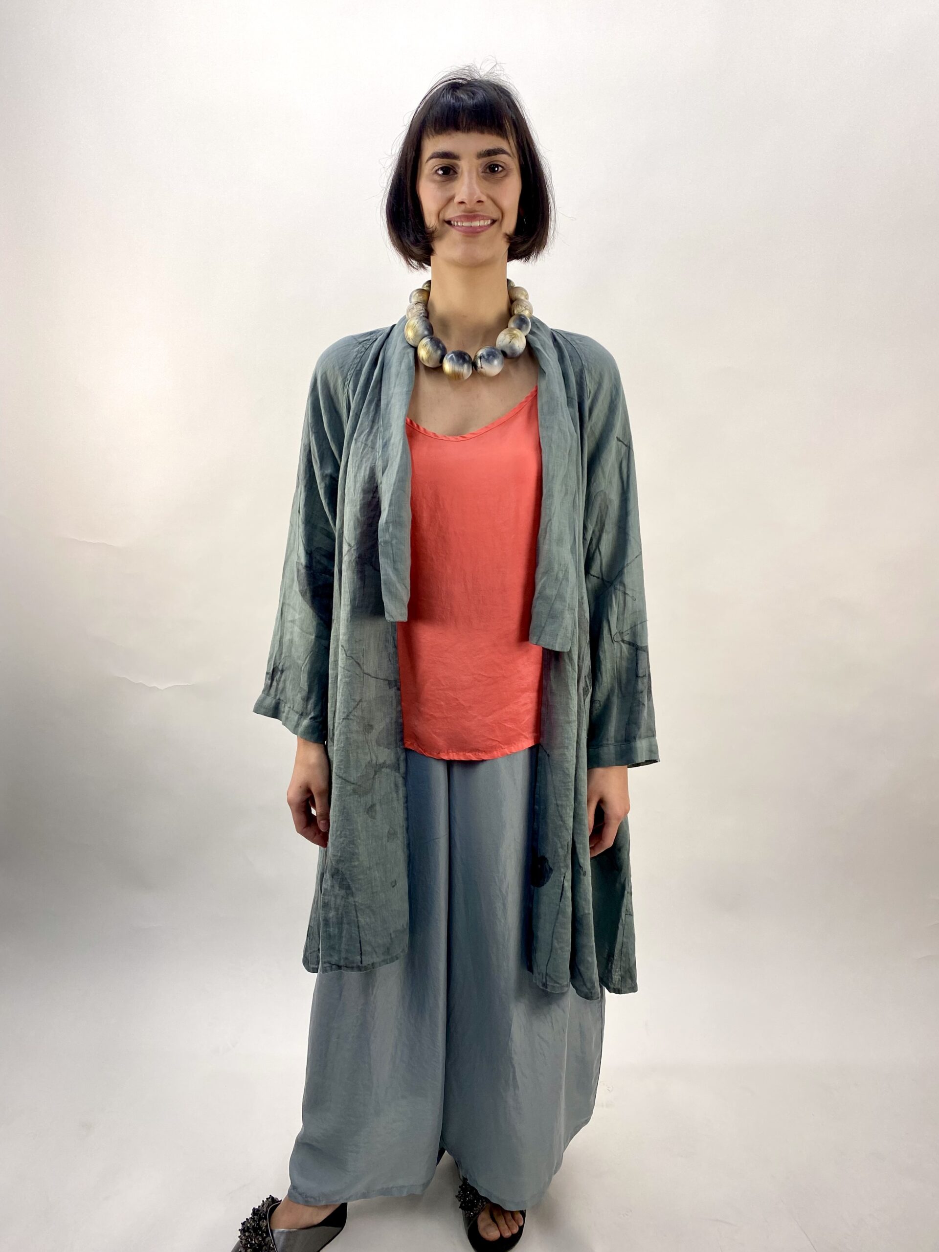 Grizas Silk Camisole in Flame - Image 3