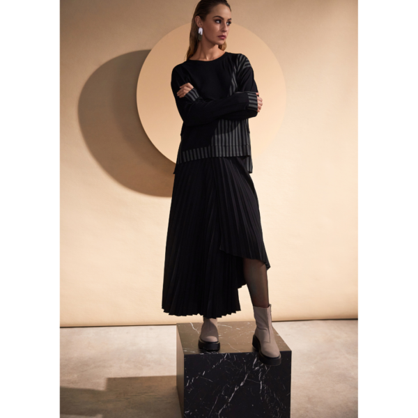 Naya Pleated Wrap Skirt