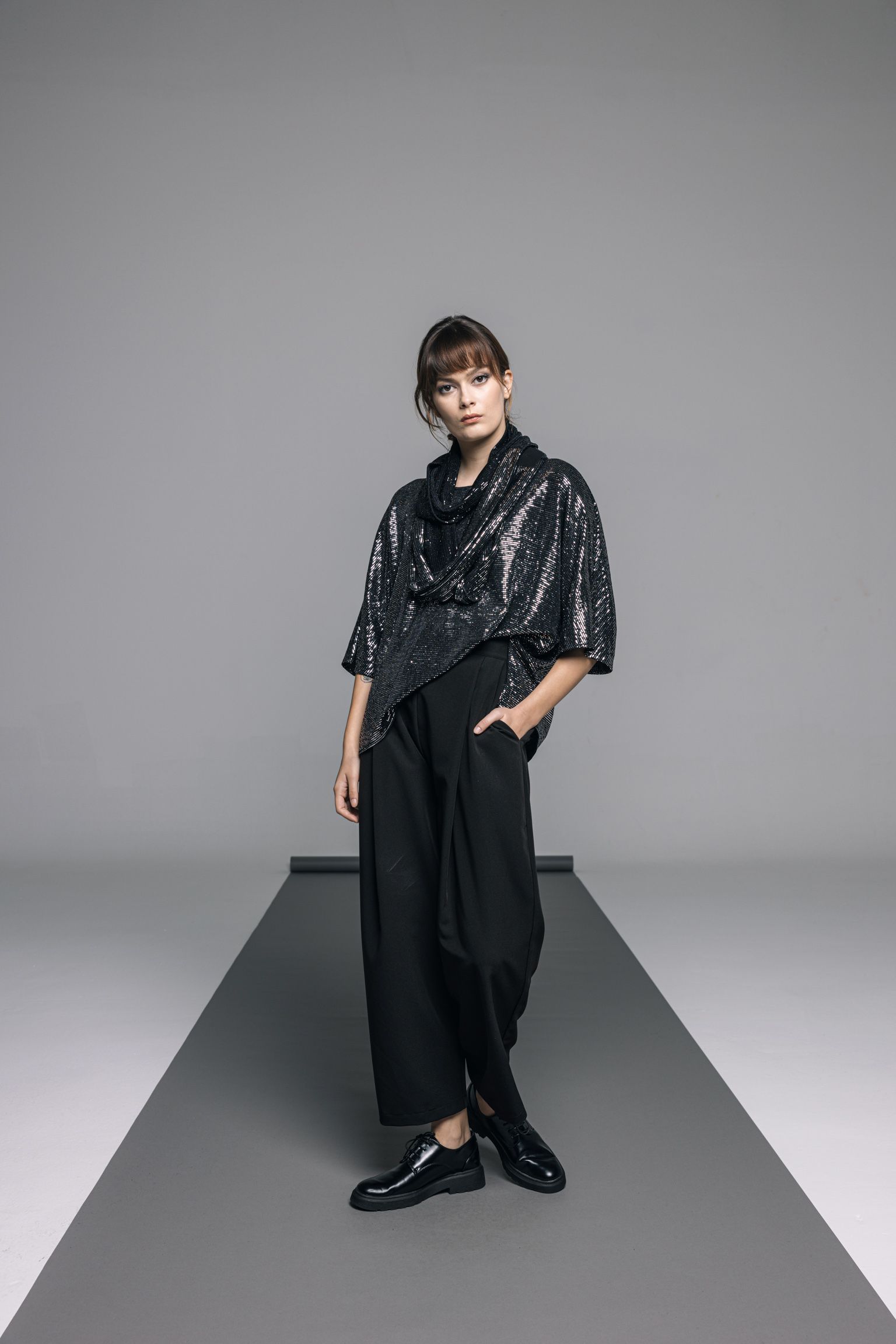 Igor Malaga Sequined Top Silver - Image 2