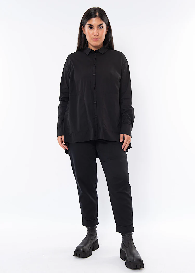 Clemente Long Geisha Trouser Black - Image 2