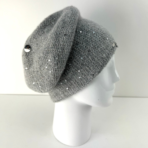 Vizio Sparkle Hat In Light Grey