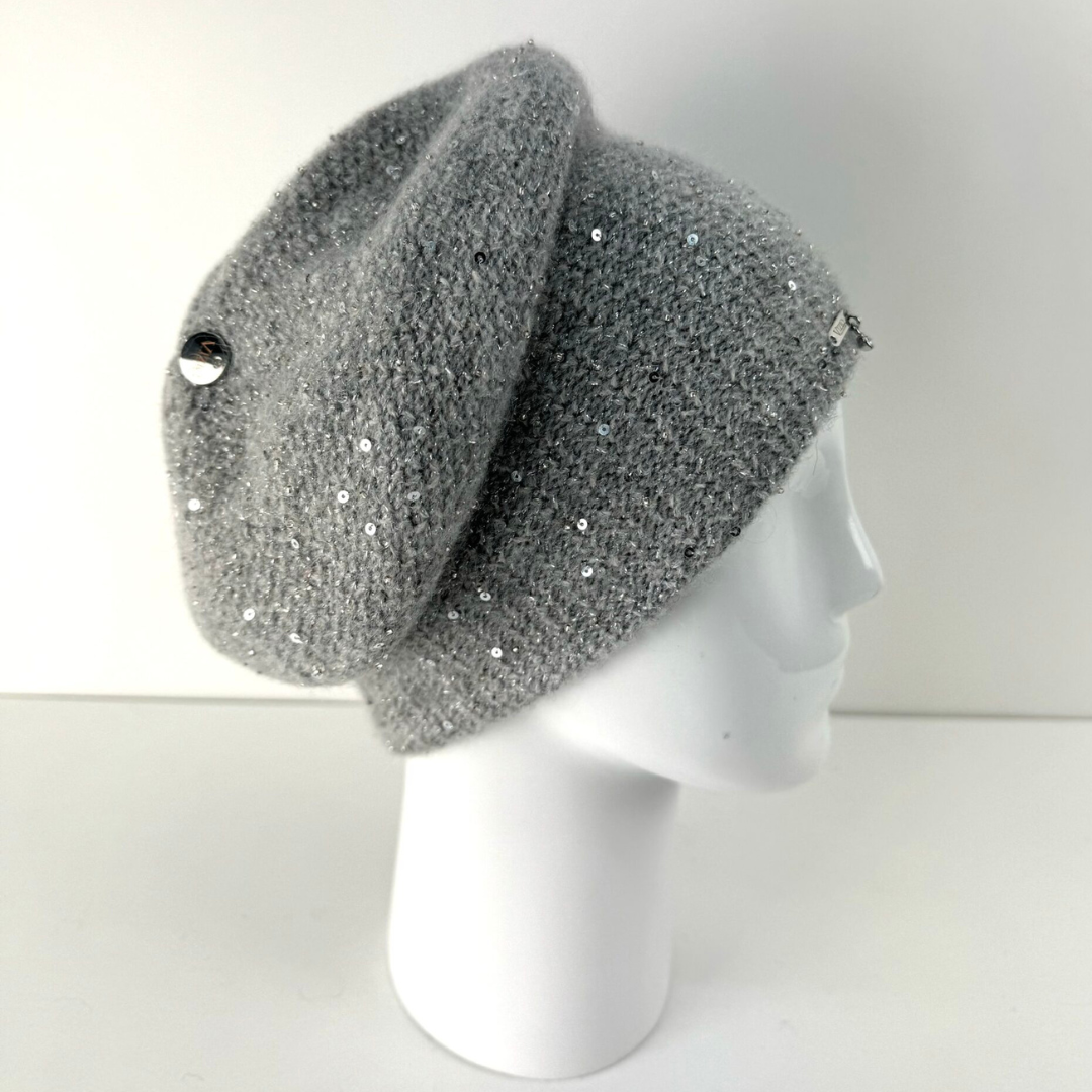 Vizio Sparkle Hat In Light Grey