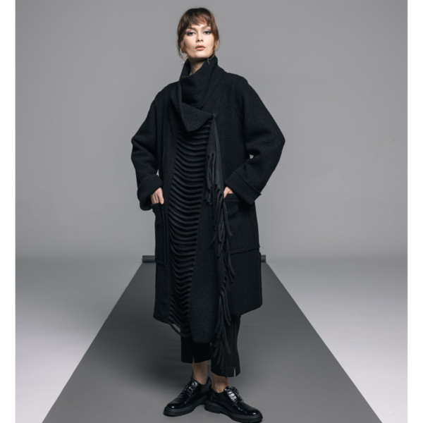Igor Boiled Wool Fringed Coat