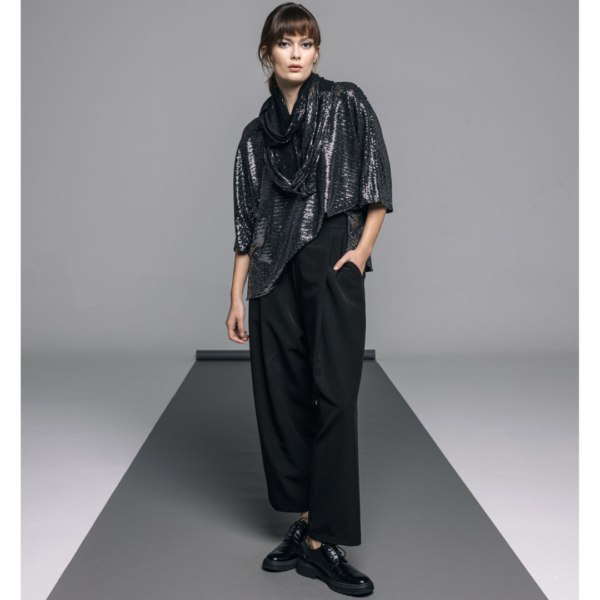 Igor Malaga Sequined Top Silver