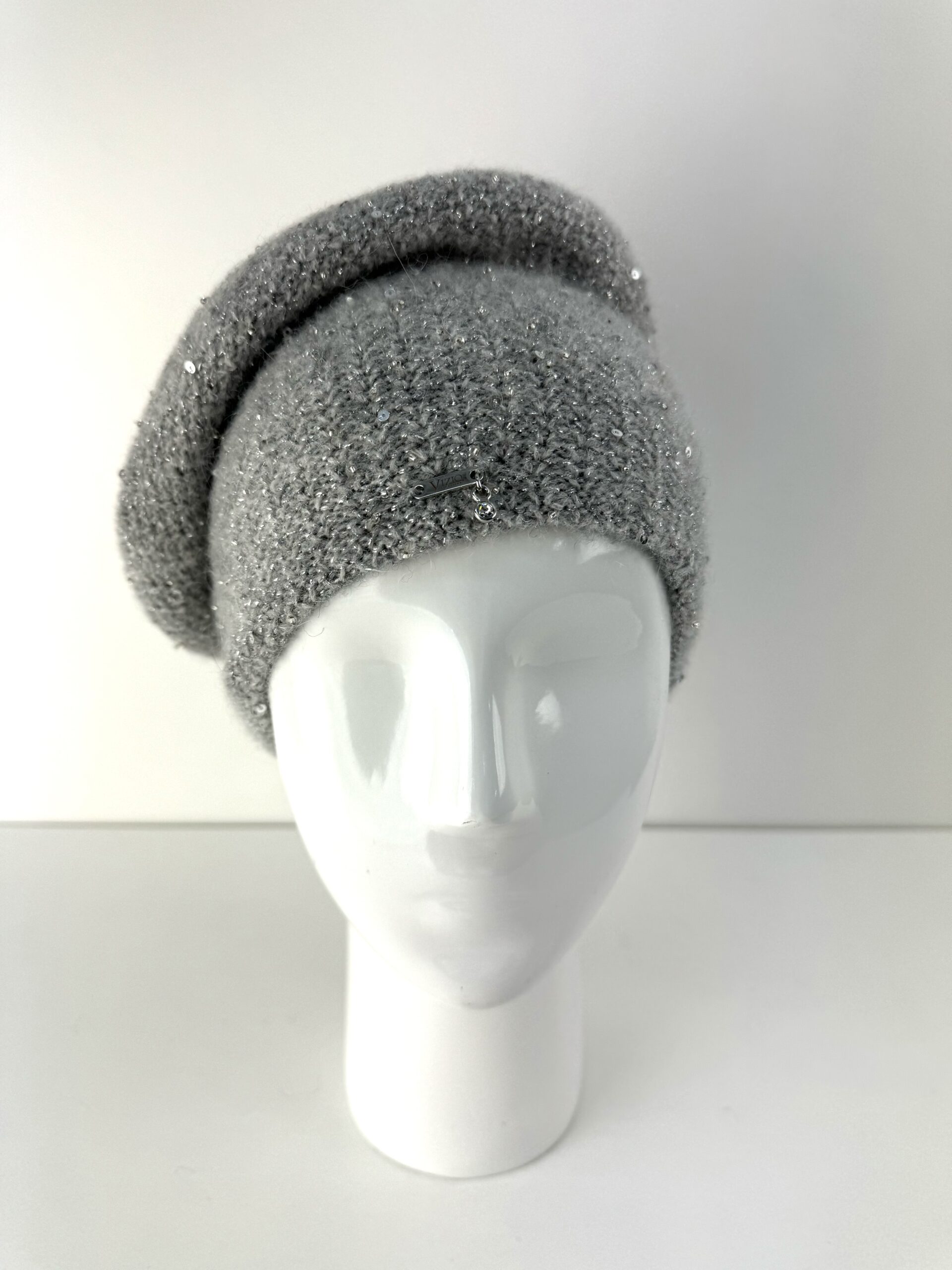 Vizio Sparkle Hat In Light Grey - Image 2