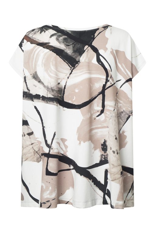 Elsewhere Jersey Print Top - Image 3