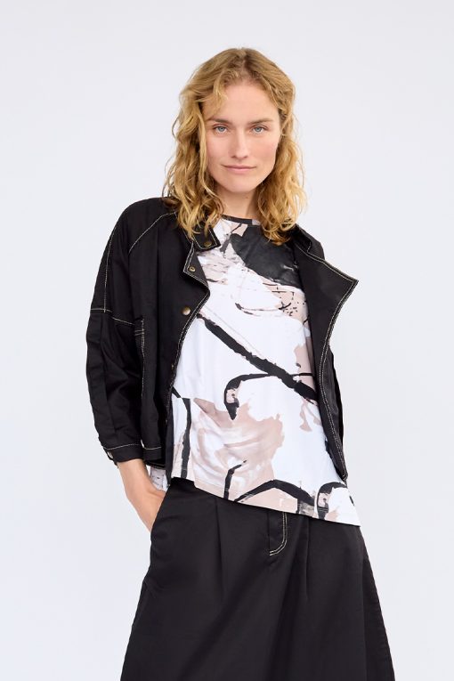 Elsewhere Jersey Print Top - Image 2