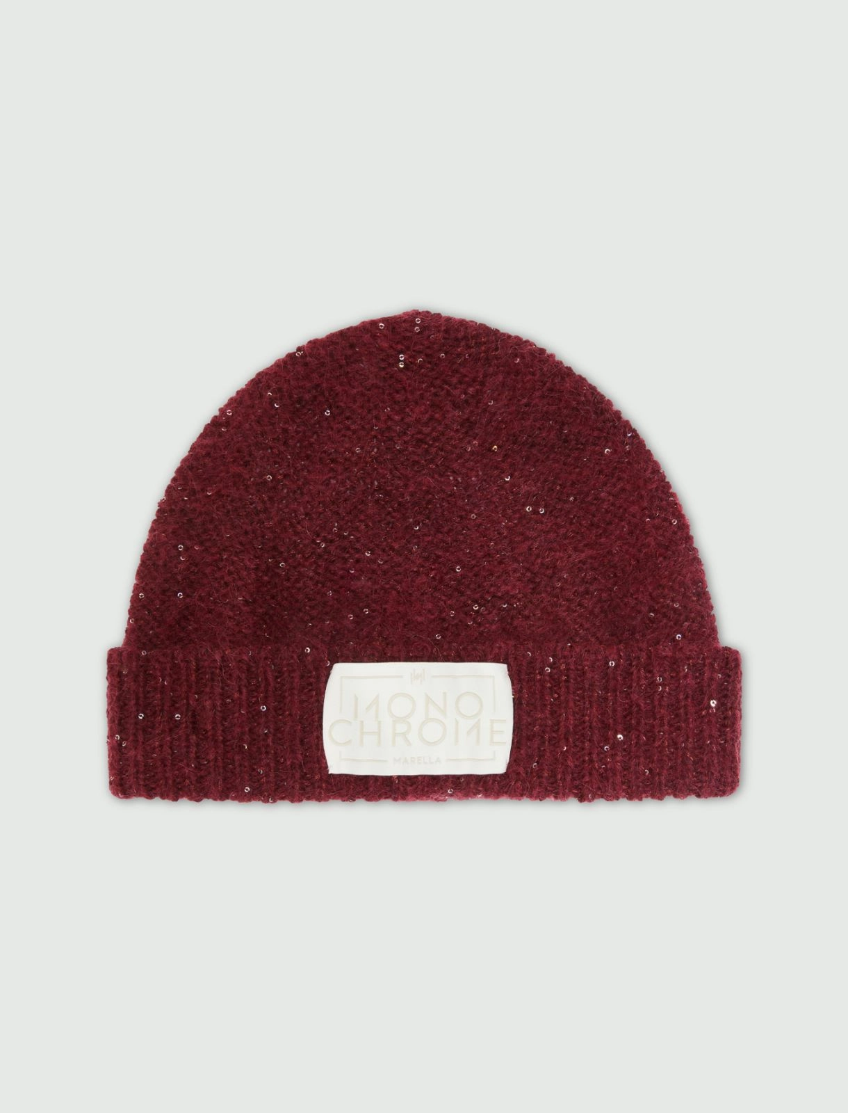 Marella Ensign Knitted Hat in Bordeaux - Image 3