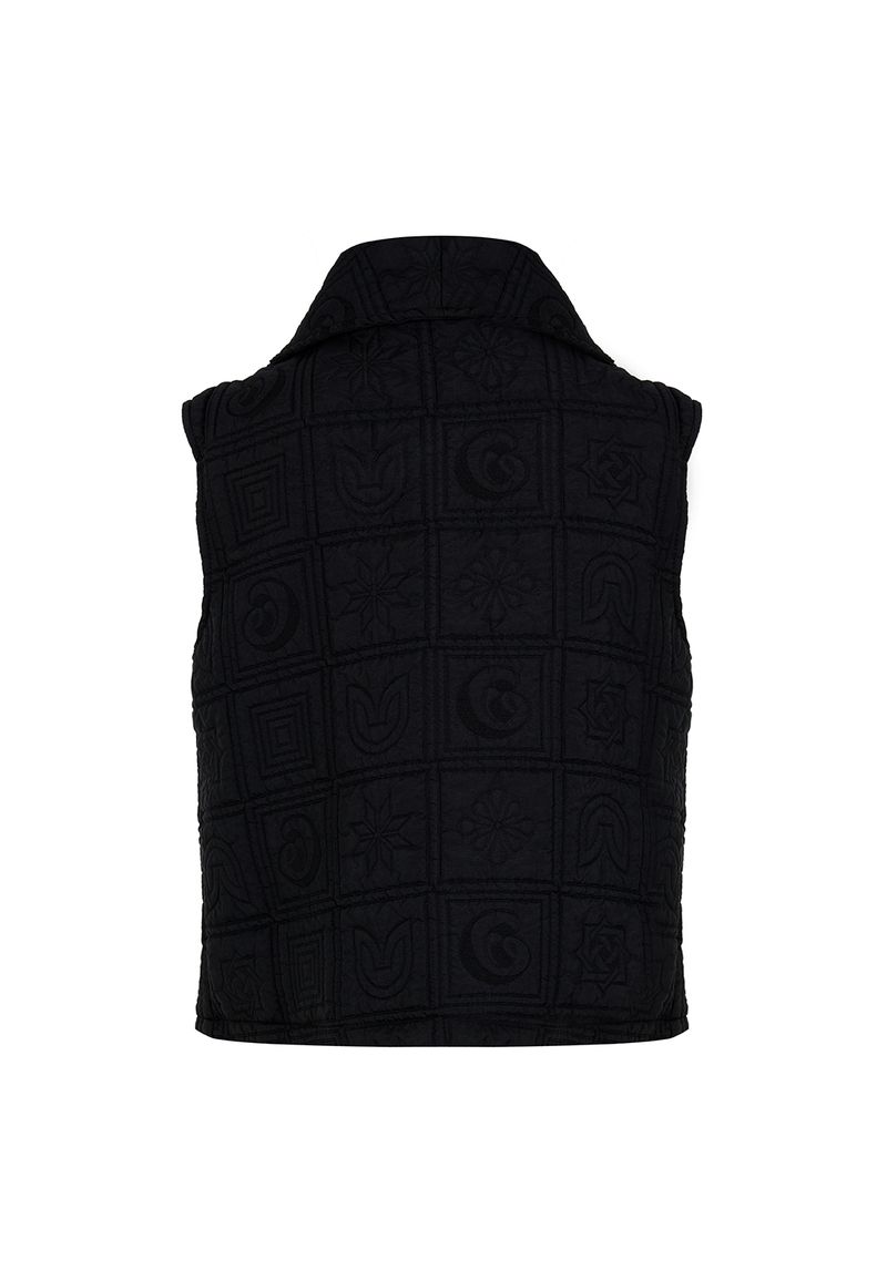 Kozan Sleeveless Quilted Gilet in Zodiac - Image 2