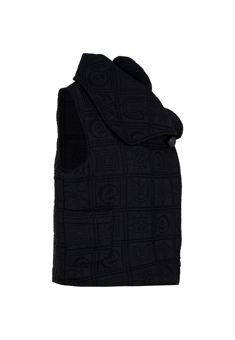 Kozan Sleeveless Quilted Gilet in Zodiac - Image 3