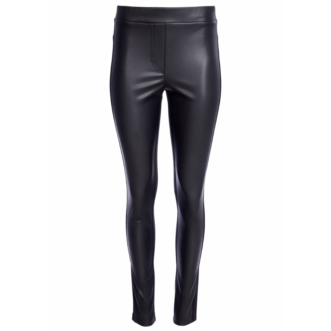Naya Leatherette Legging In Black - Image 2