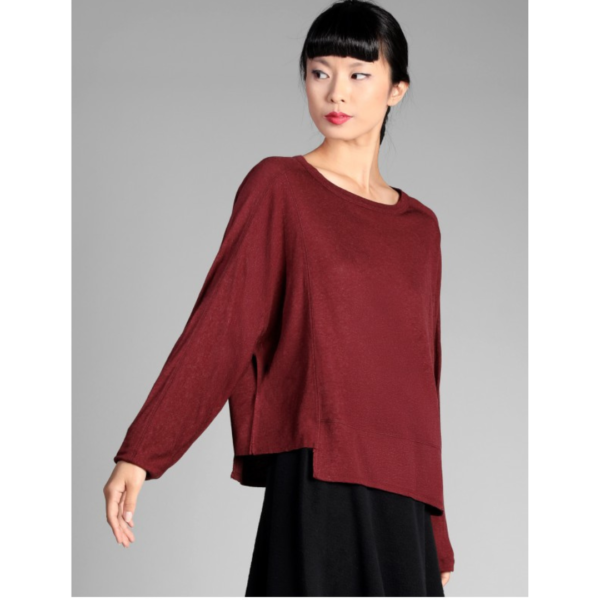 Lurdes Bergada T-Shirt in Ox Blood