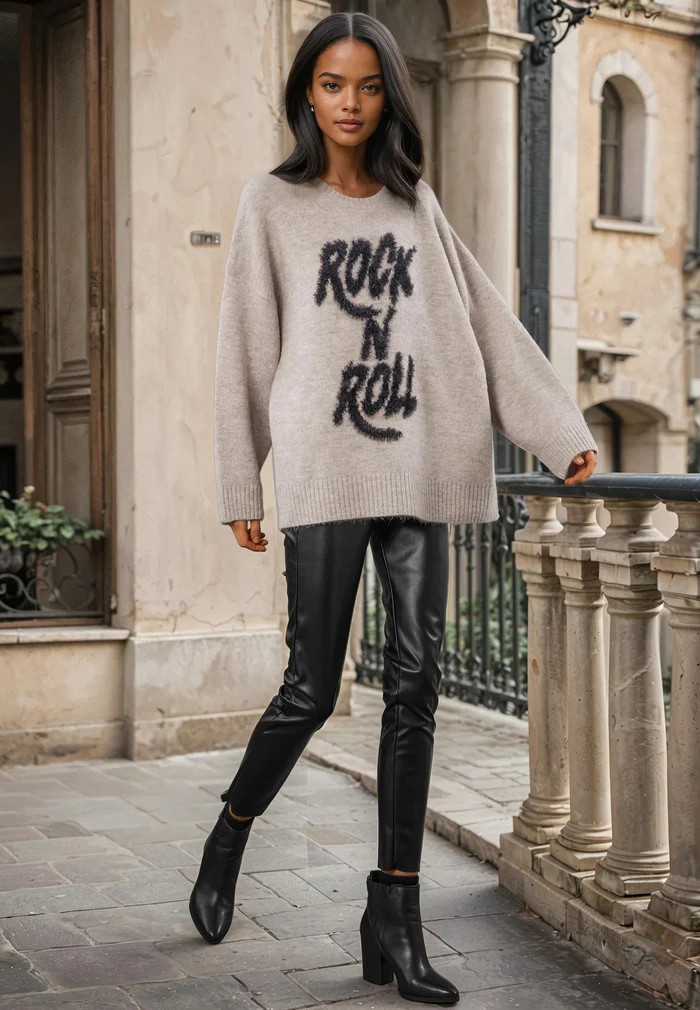 Religion Ashes of Roses Stone Slogan Sweater - Image 2