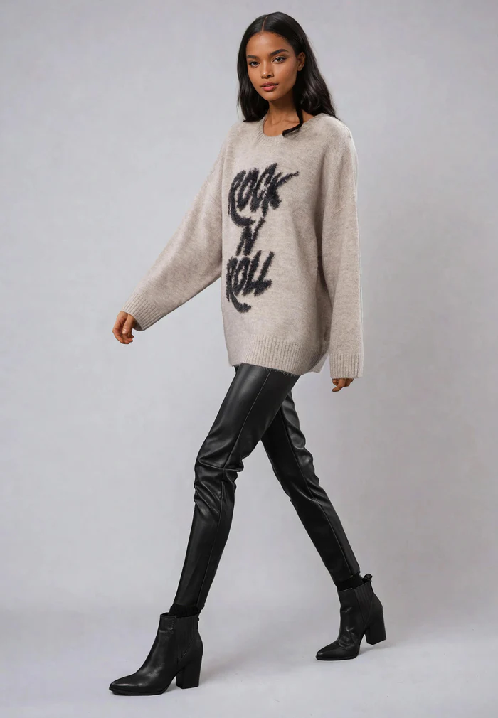 Religion Ashes of Roses Stone Slogan Sweater - Image 5