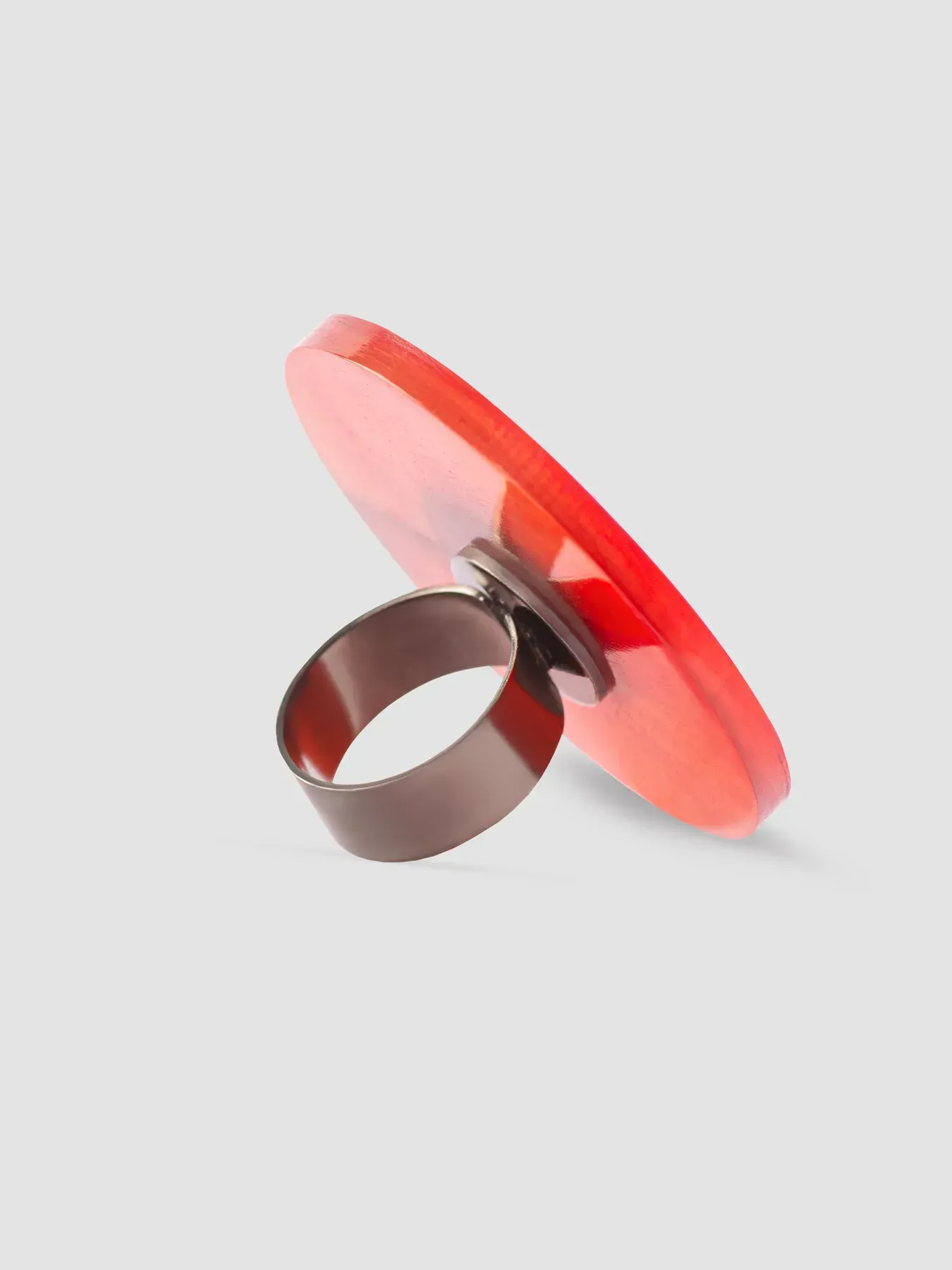 Indira Dyed Horn Ring Red - Image 4