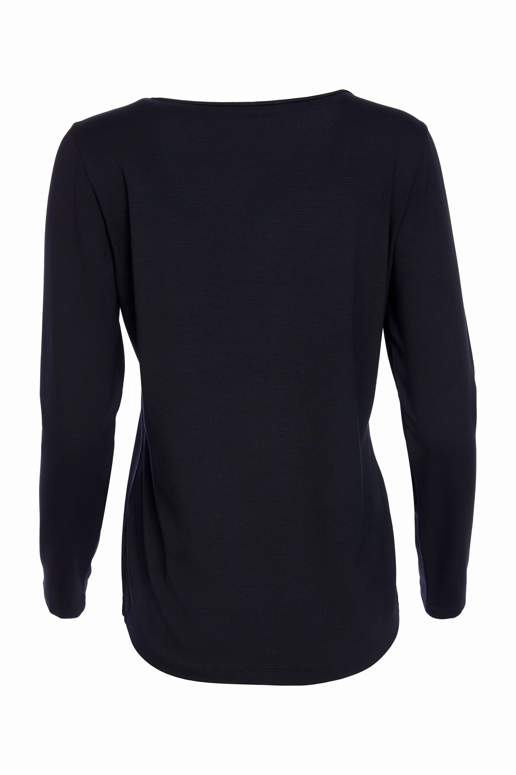 Naya Basic Jersey Long Sleeve Top In Black - Image 2