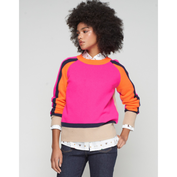 Vilagallo Cuello Jumper In Pink/Orange