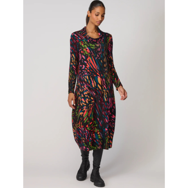 Sahara Bright Scattered Wings Jersey Dress Multi