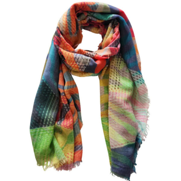 Salisa Animal Abstract Scarf In Multi