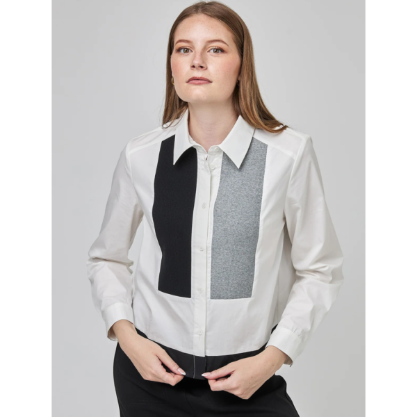 Uchuu Shirt White with Jersey Panels