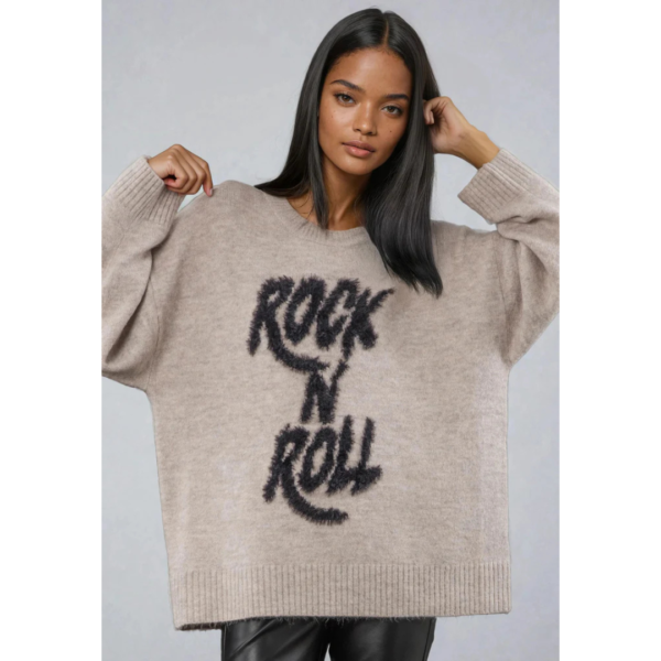 Religion Ashes of Roses Stone Slogan Sweater