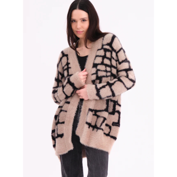 Religion Iris Cardigan Stone And Black