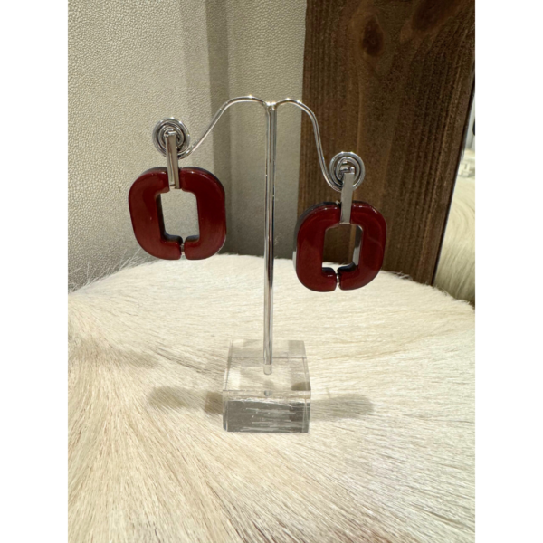 XAVIER-DEROME Medium Earrings Red