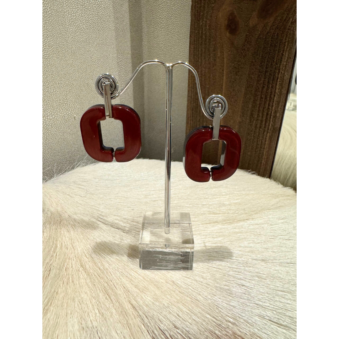 XAVIER-DEROME Medium Earrings Red
