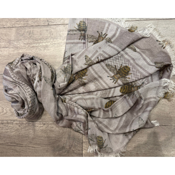 Salisa Queen Bee Scarf In Taupe