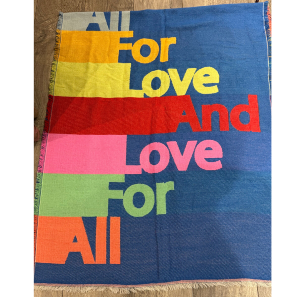 Salisa All For Love Scarf In Blue/Multi