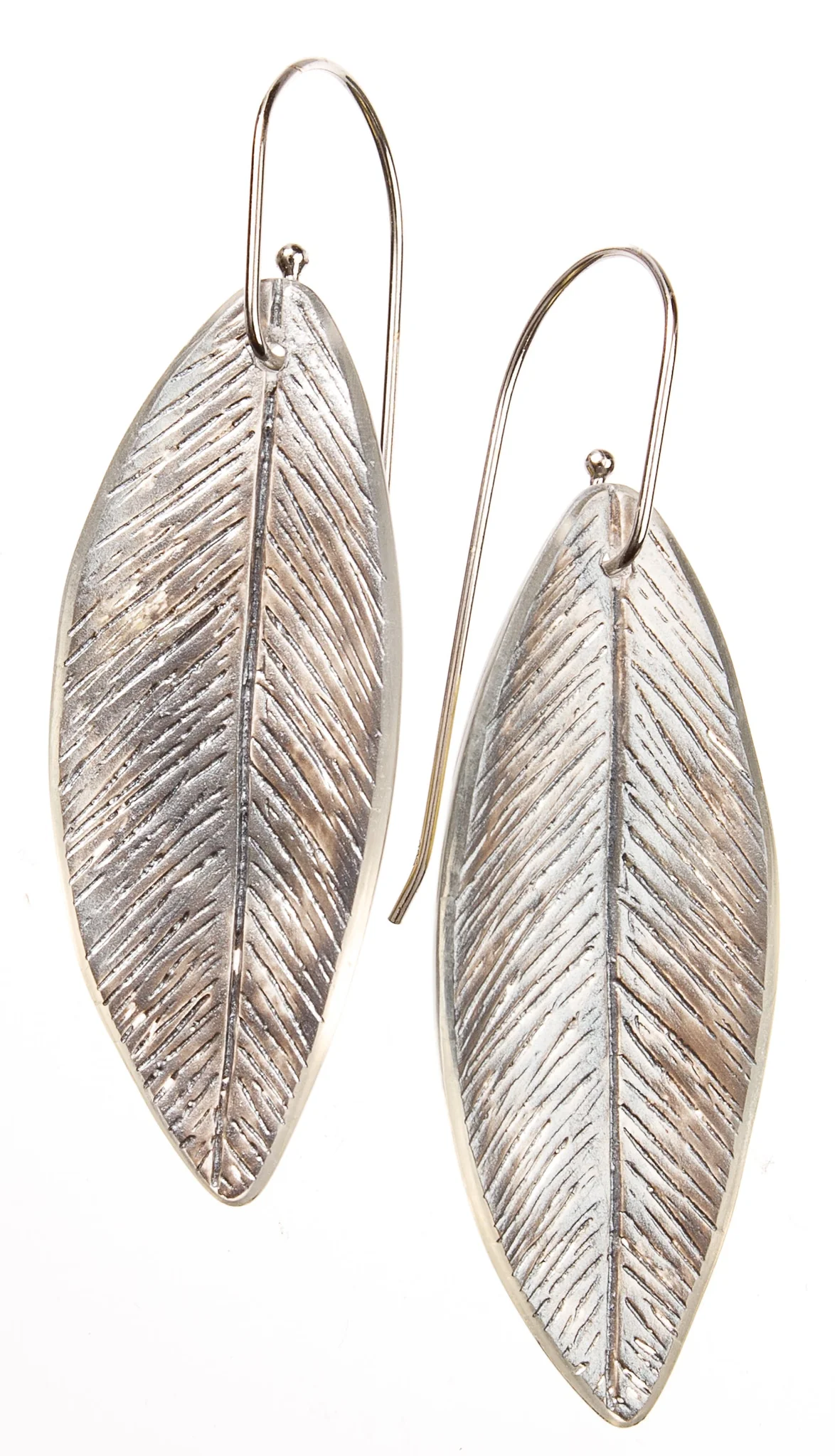 Zsiska Leaf Brooch In Silver - Image 2