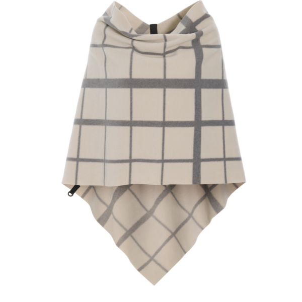 Henriette Steffensen Fleece Poncho in Clan Print