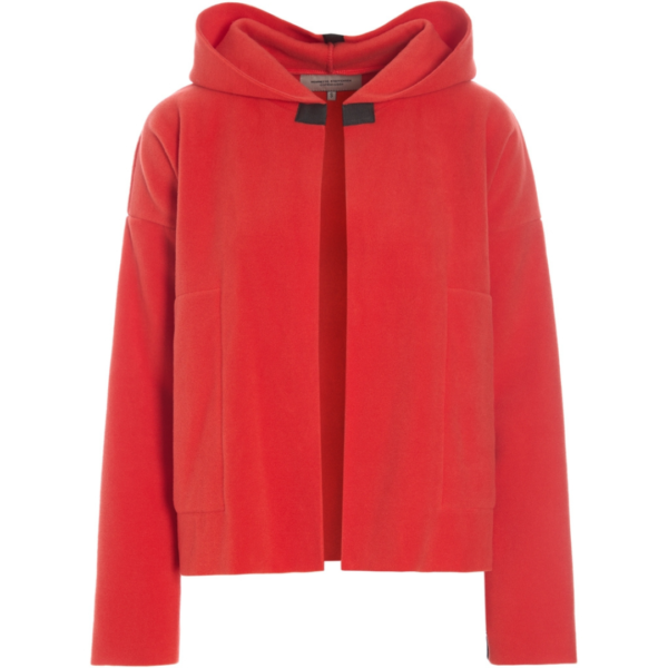 Henriette Steffensen Sporty Cardigan in Tomato