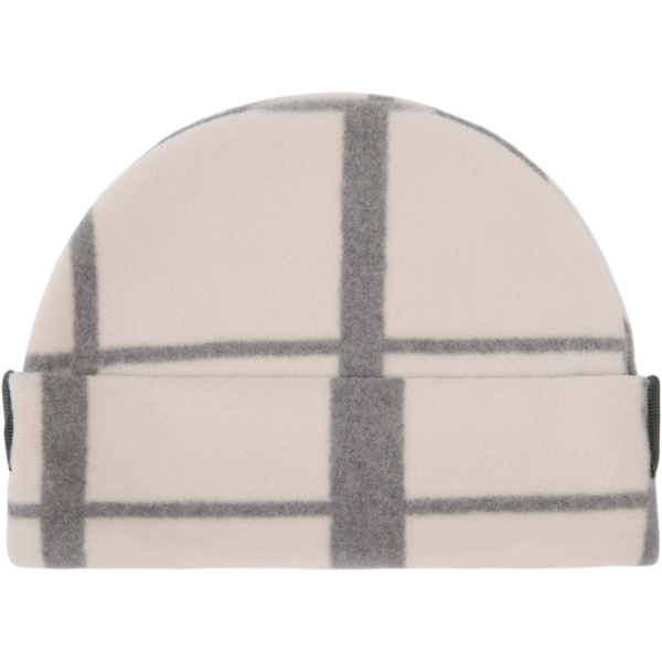 Henriette Steffensen Fleece Beanie Hat in Clan Print