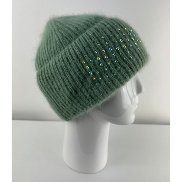 Rabionek Hat With Sequins In Pearl Green