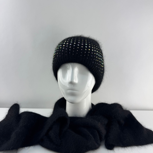 Rabionek Angora Mix Scarf In Black