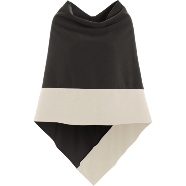 Henriette Steffensen Poncho in Chocolate And Kit