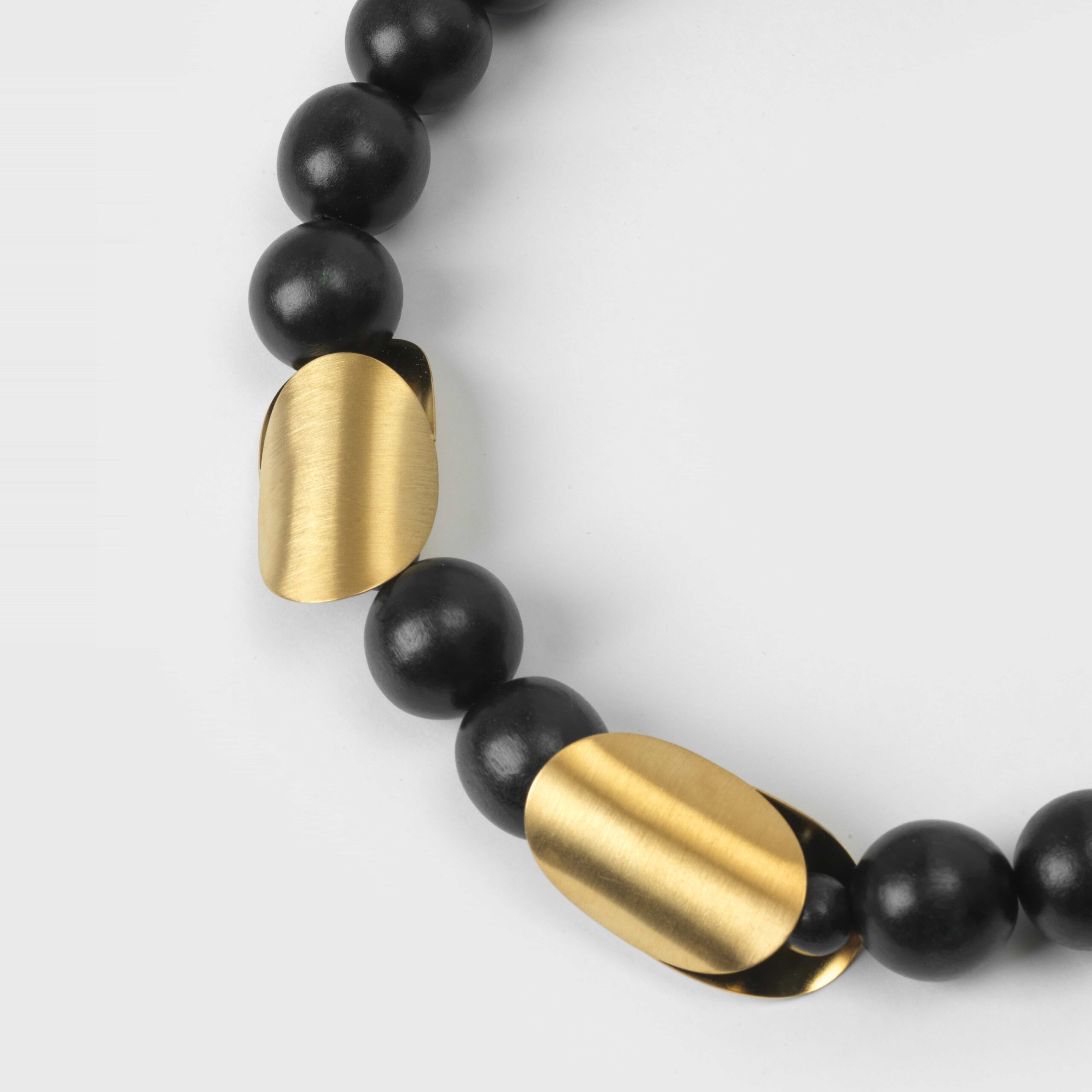 Katerina Vassou Nubia Necklace In Black/Gold - Image 4