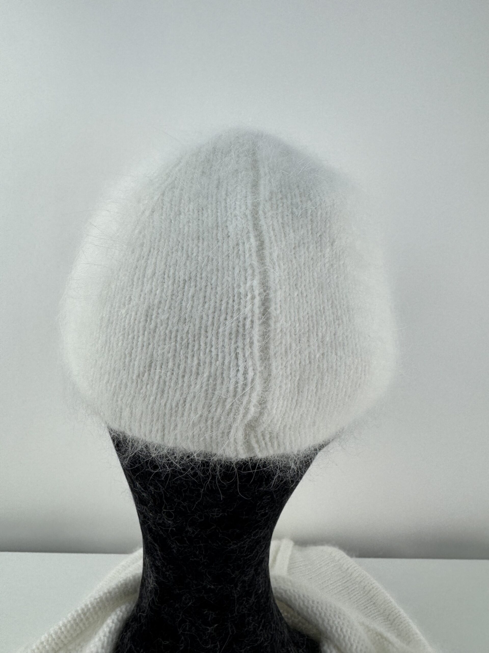 Rabionek Angora Mix Cap In Winter White - Image 3