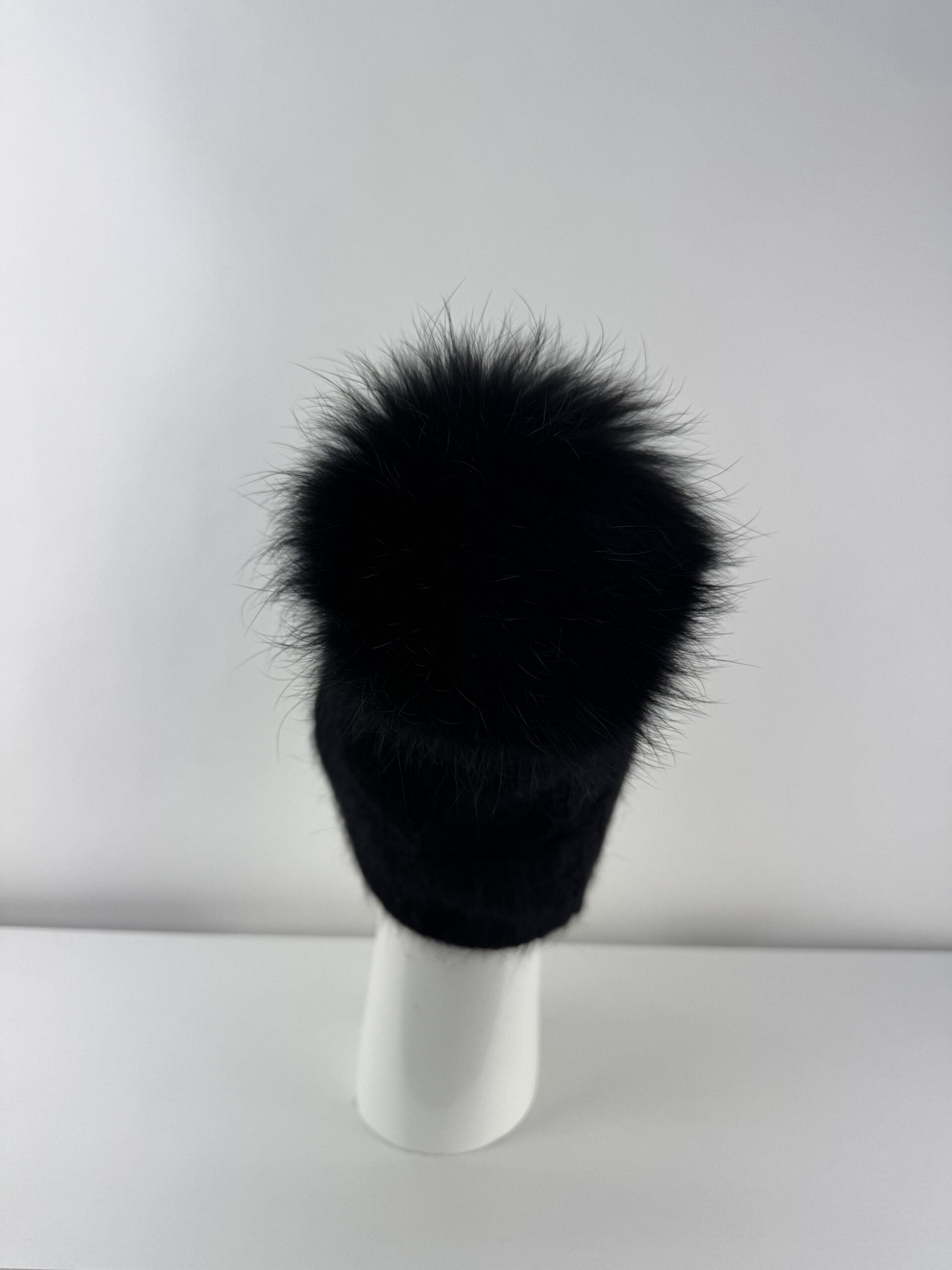 Rabionek Fur Pom Pom Hat In Black - Image 2