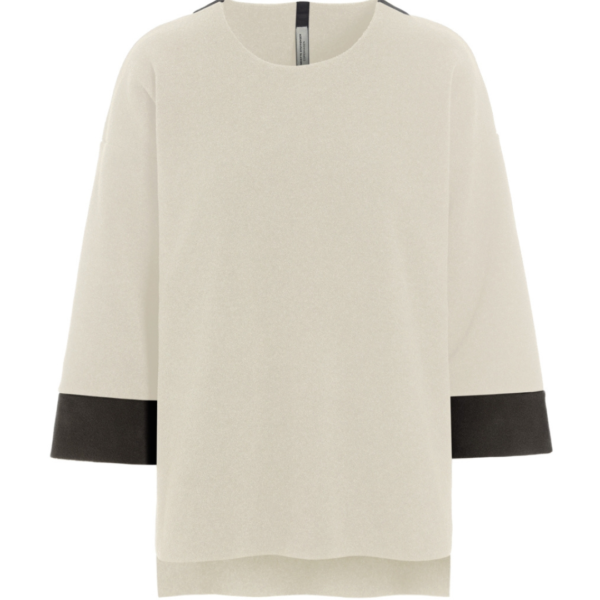 Henriette Steffensen Round Neck Pullover In Kit/Chocolate