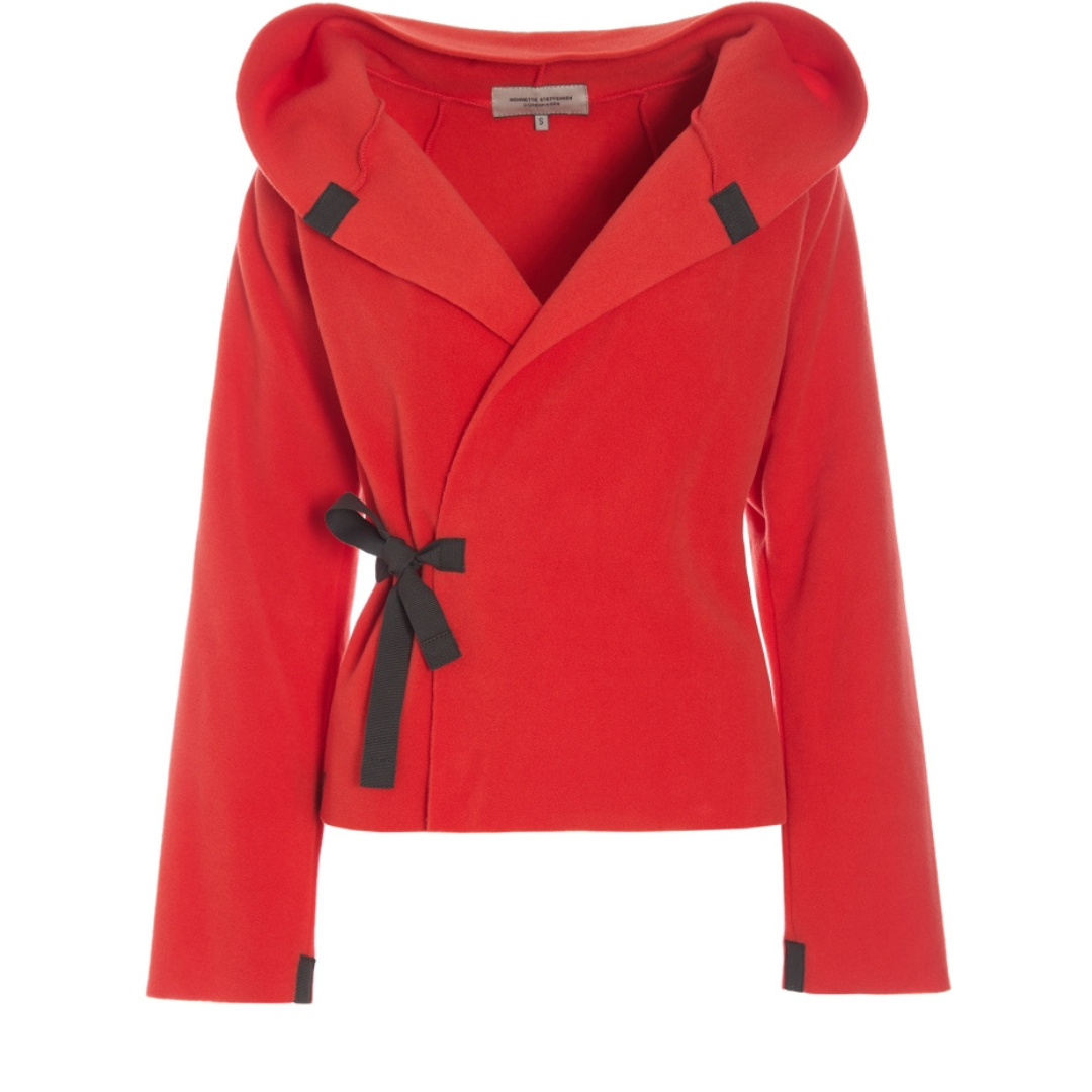 Henriette Steffensen Wrap Jacket In Tomato