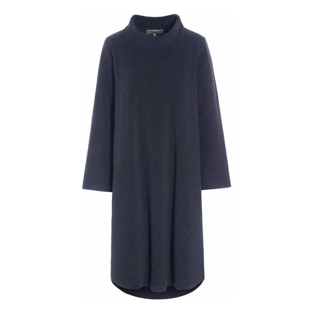 Henriette Steffensen Fleece Dress in Evening Blue