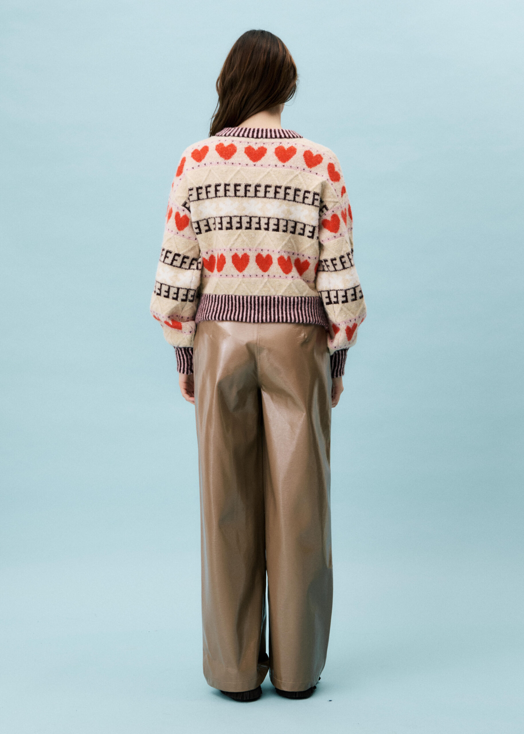 FRNCH Alucite Cardigan in Beige - Image 4