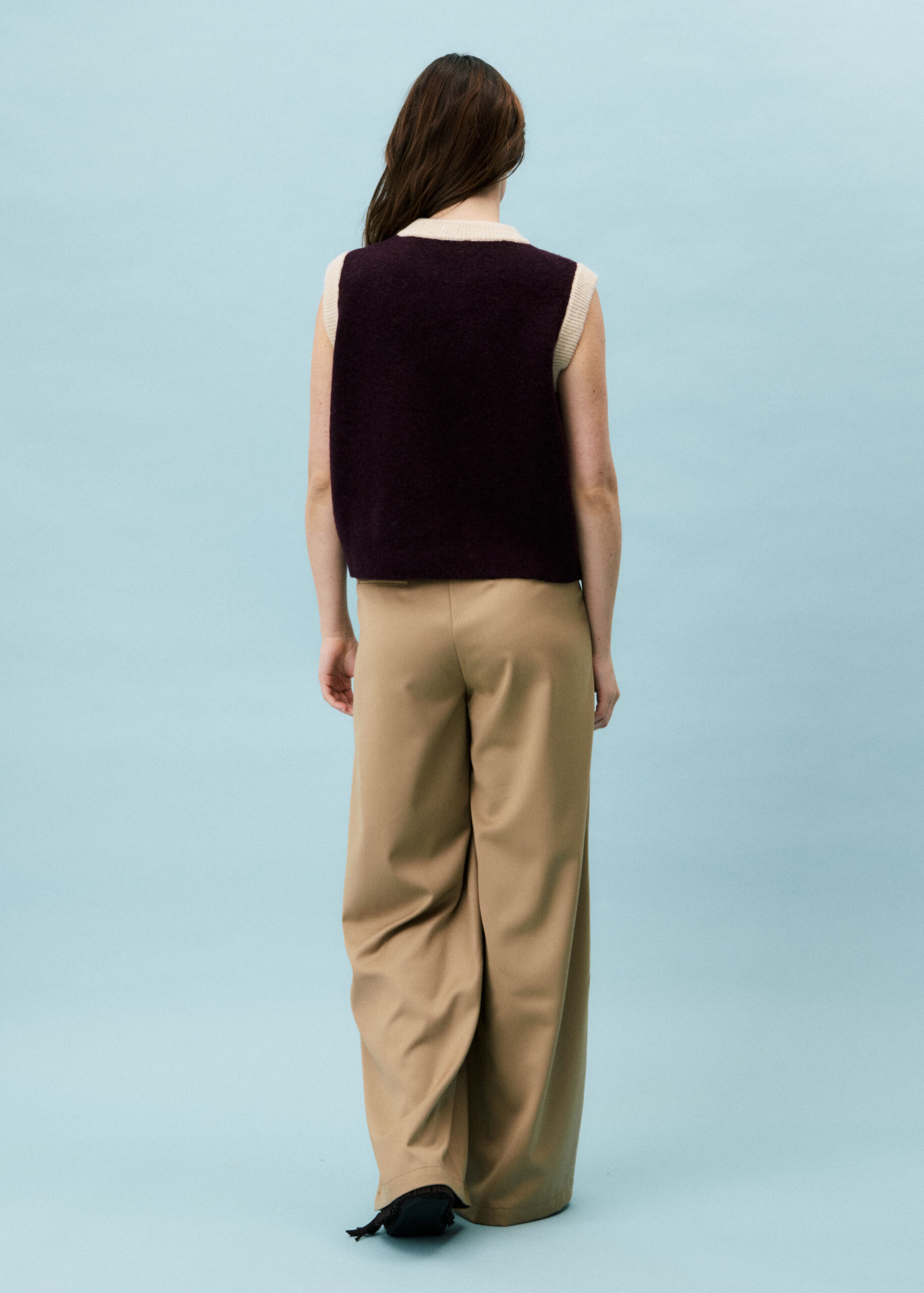 FRNCH Arber Knitted Top in Bordeaux - Image 4