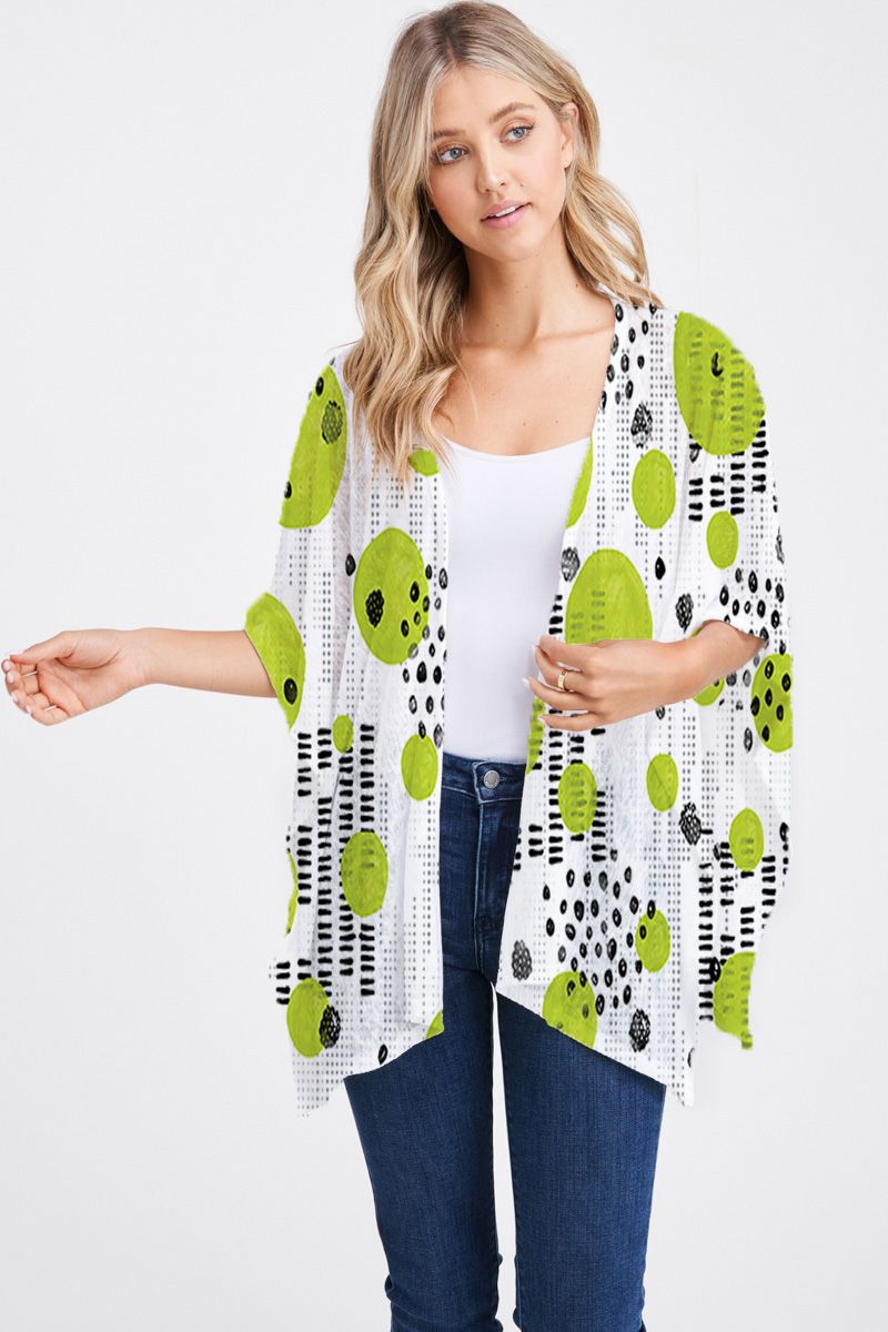 ET Lois Cherry Sleeveless Fine Knit Top Lime - Image 2