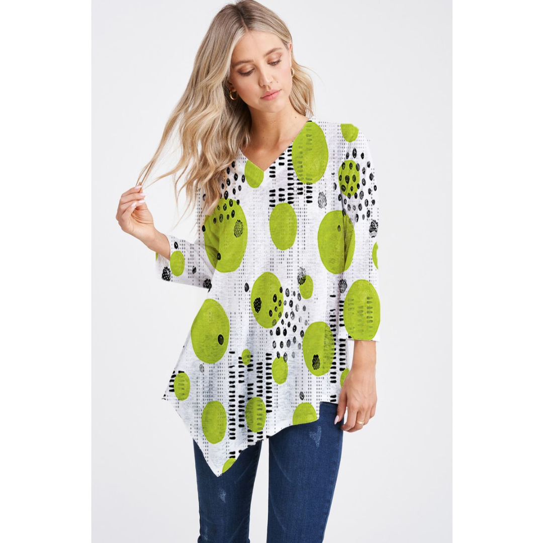 ET Lois Moon V Neck Fine Knit Top