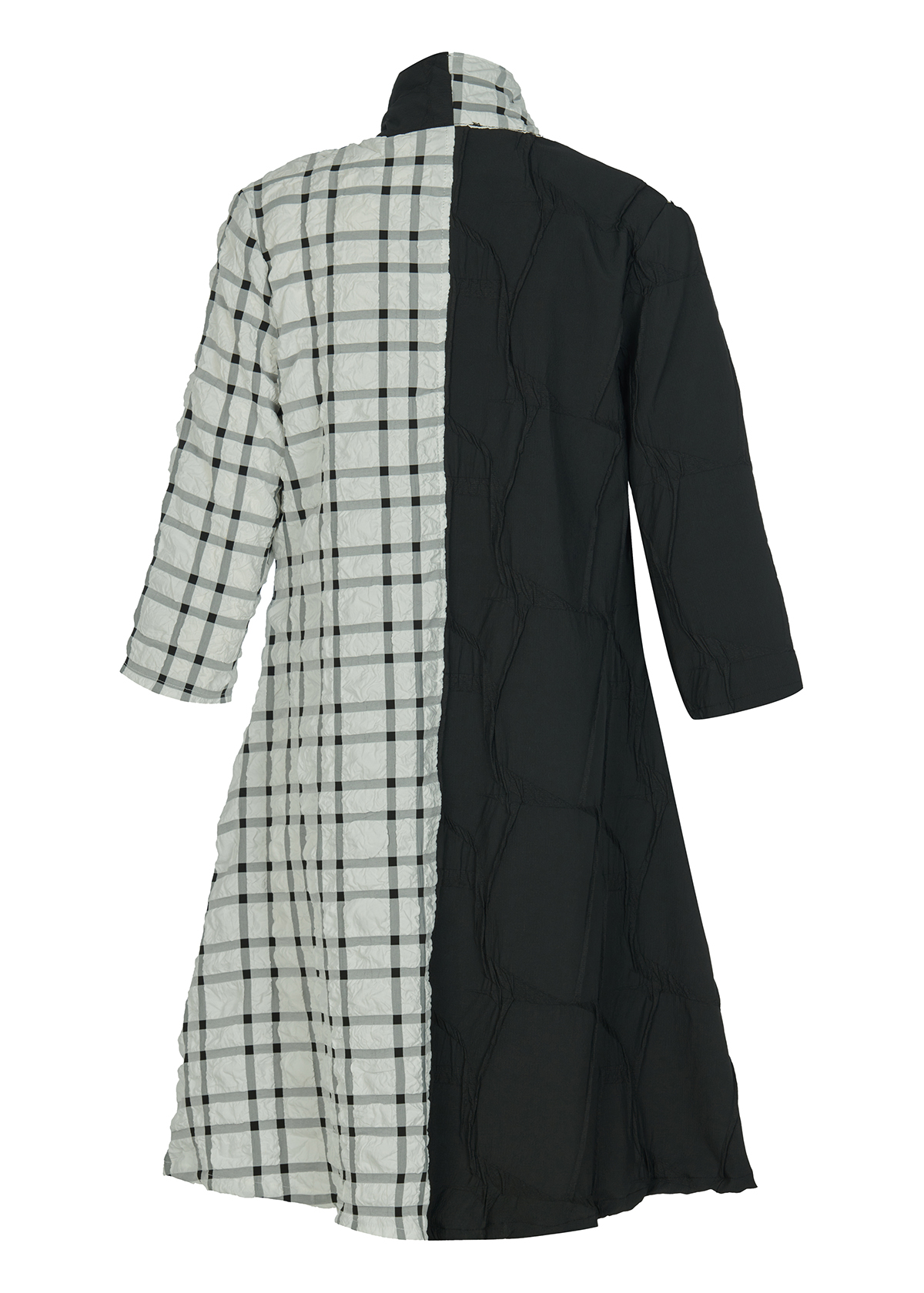 Kozan Coat Black and White Check - Image 2